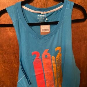 Brooks Teal Graphic Tank Top